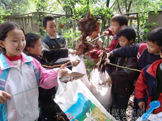 图文:小学生环保志愿者在行动-中国煤炭新闻网